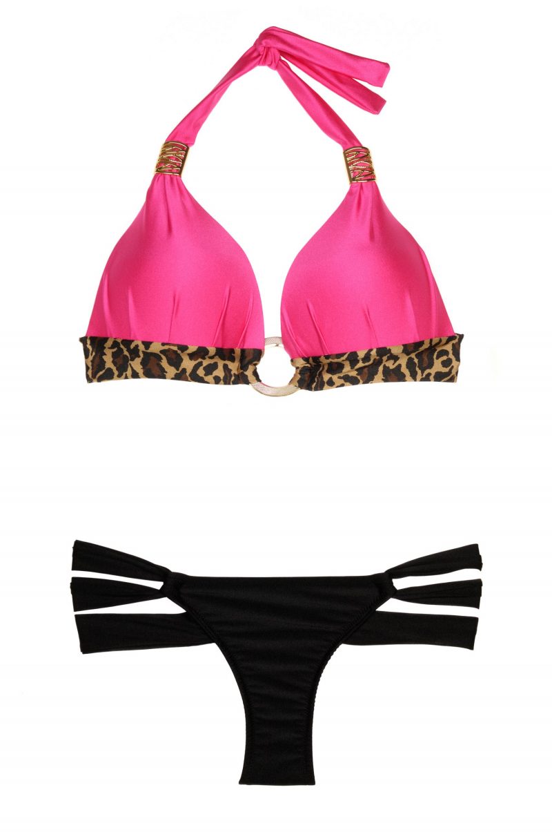 Fantasy Pink Love Push up Triangle Bikini